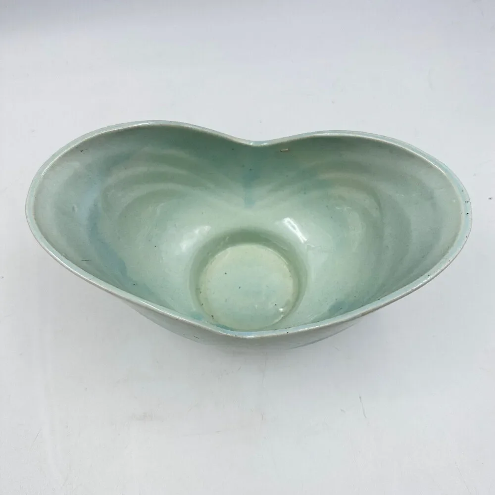 Vintage Paul Thornhill Pottery Blue Vase - Bowl Art Deco Art Planter - TP USA - Picture 3 of 9
